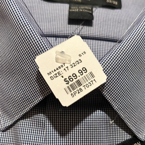 Pronto Uomo Men’s Dress Shirt 17 32/33 - Picture 3 of 5